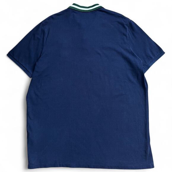 Polo Ralph Lauren Blue Yellow Diagonal Stripe Big Pony Classic Fit Men’s XL - Picture 4 of 4